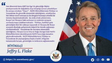 ABD Türkiye Büyükelçisi Jeffry L. Flake Ege Denizi ve Türkiye Hakkında Açıklamalarda Bulundu